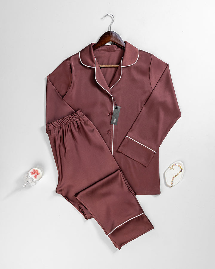 بيجامه ساتان قطعتين 3462-26