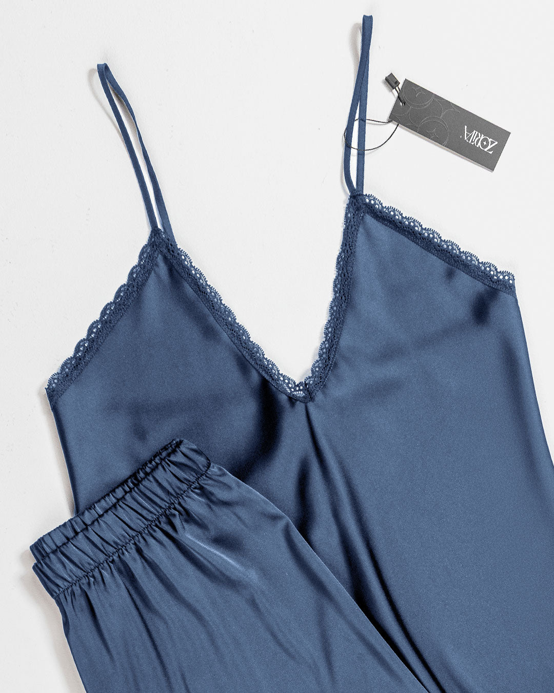 طقم بيجامة ساتان ودانتيل 3473-26