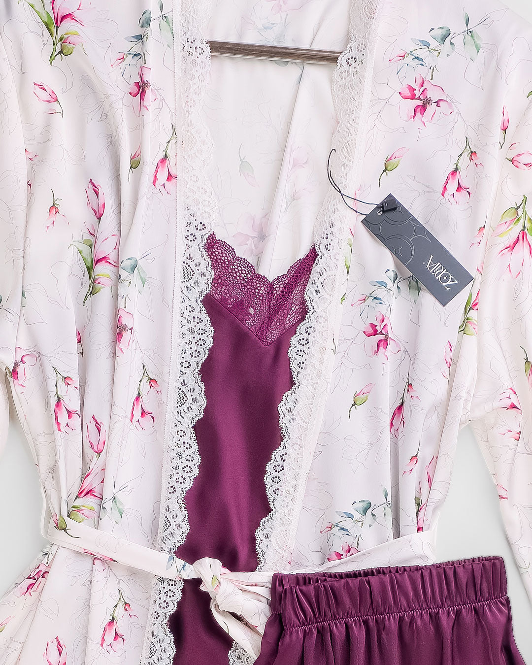 طقم بيجامه ساتان 4 قطع 3529-26
