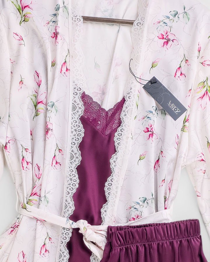 طقم بيجامه ساتان 4 قطع 3529-26