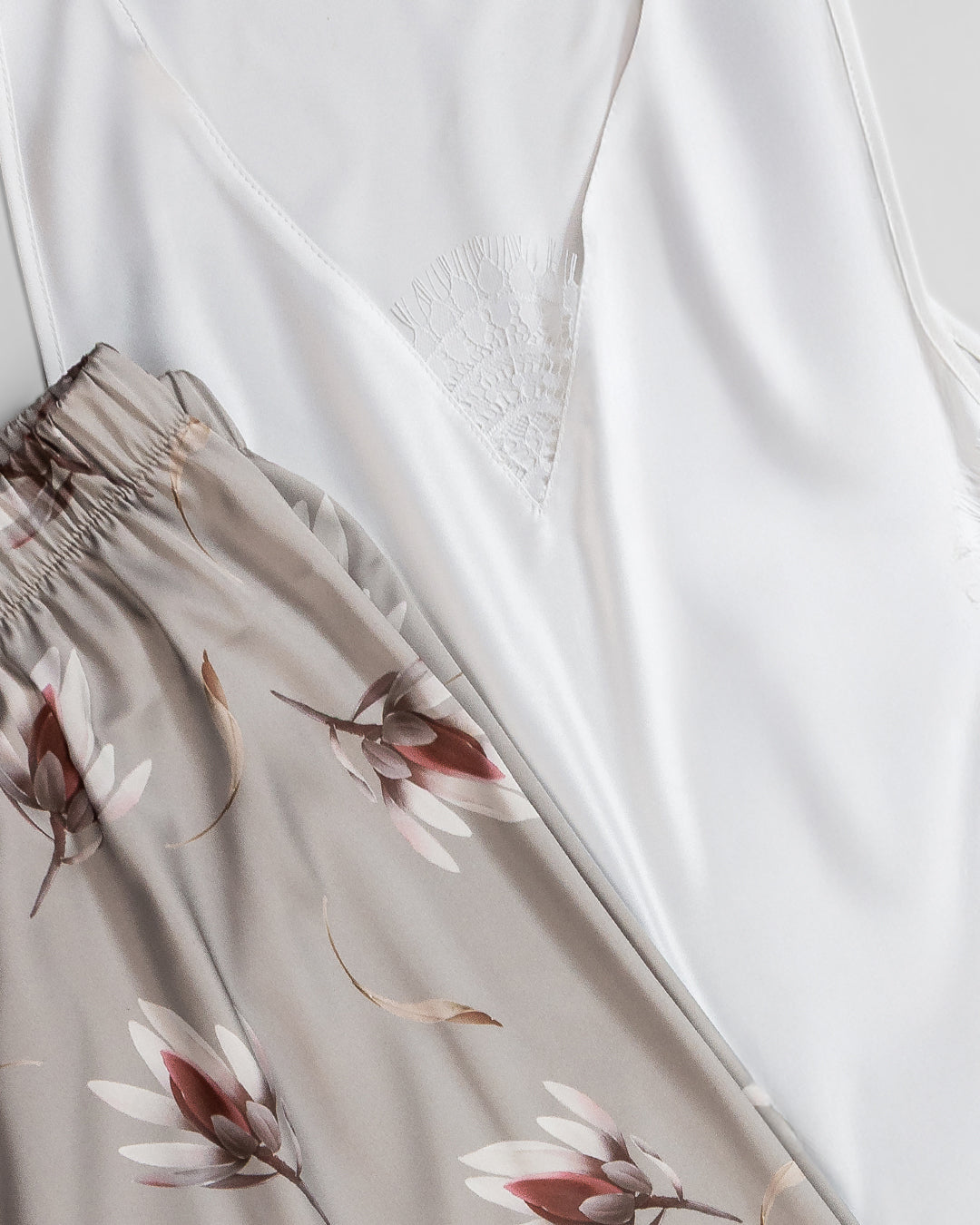 طقم بيجامه ساتان قطعتين 3531-26