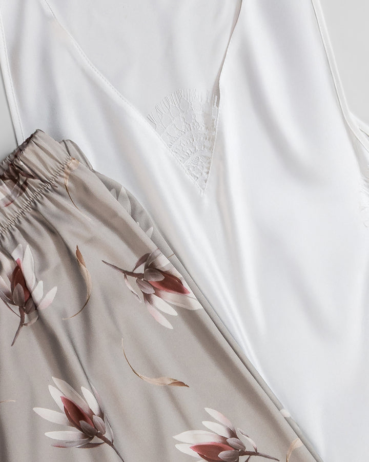 طقم بيجامه ساتان قطعتين 3531-26