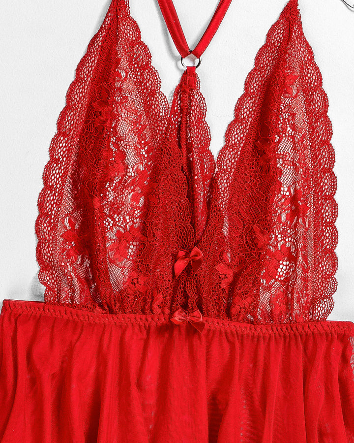 Lace Mesh Padded Babydoll 4410-26