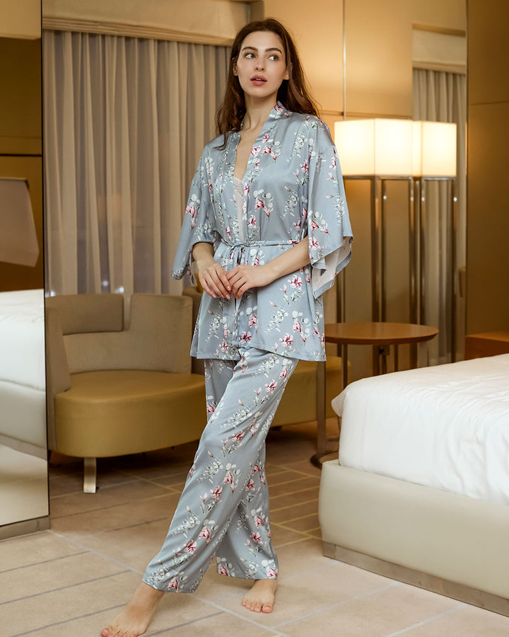 بيجامه ساتان 3 قطع 3493-26