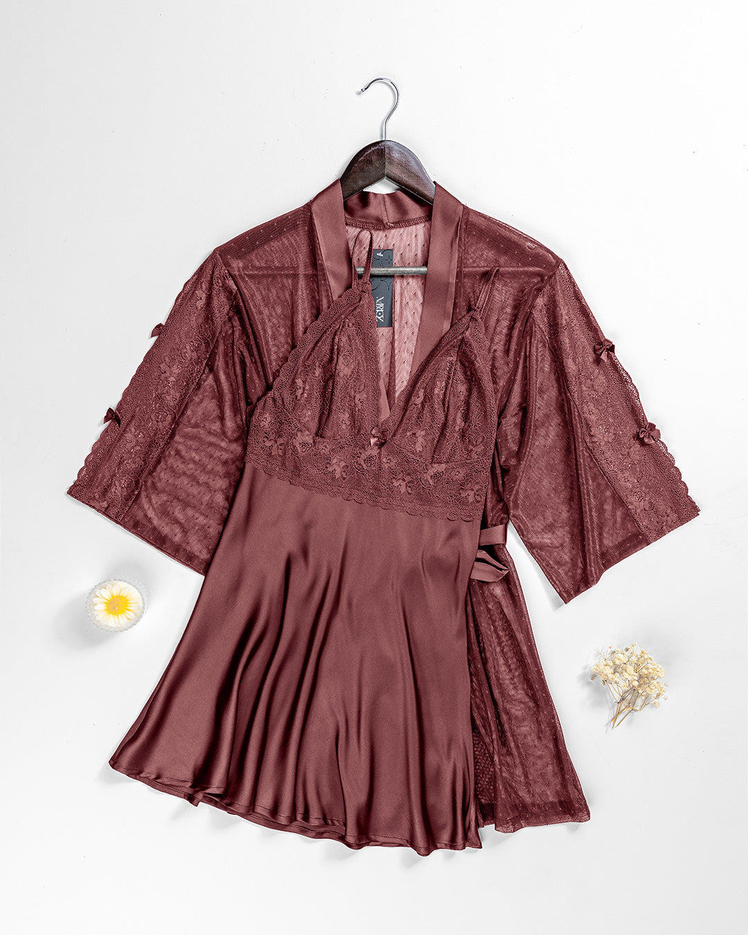 Satin Robe Set 6145-26