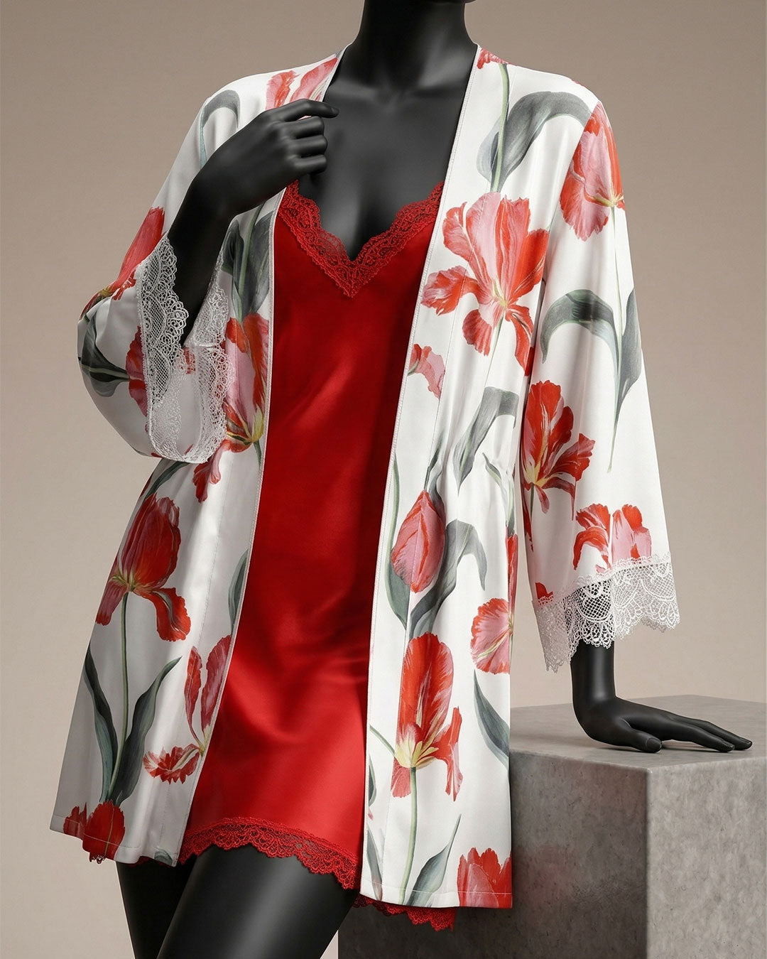 طقم روب ساتان 6161-26