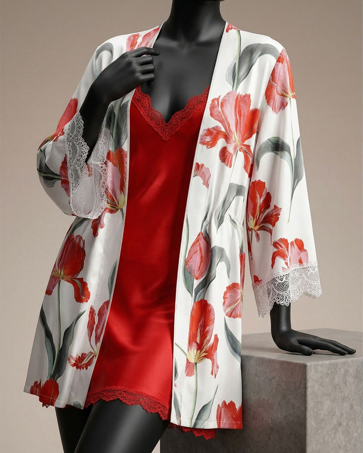طقم روب ساتان 6161-26