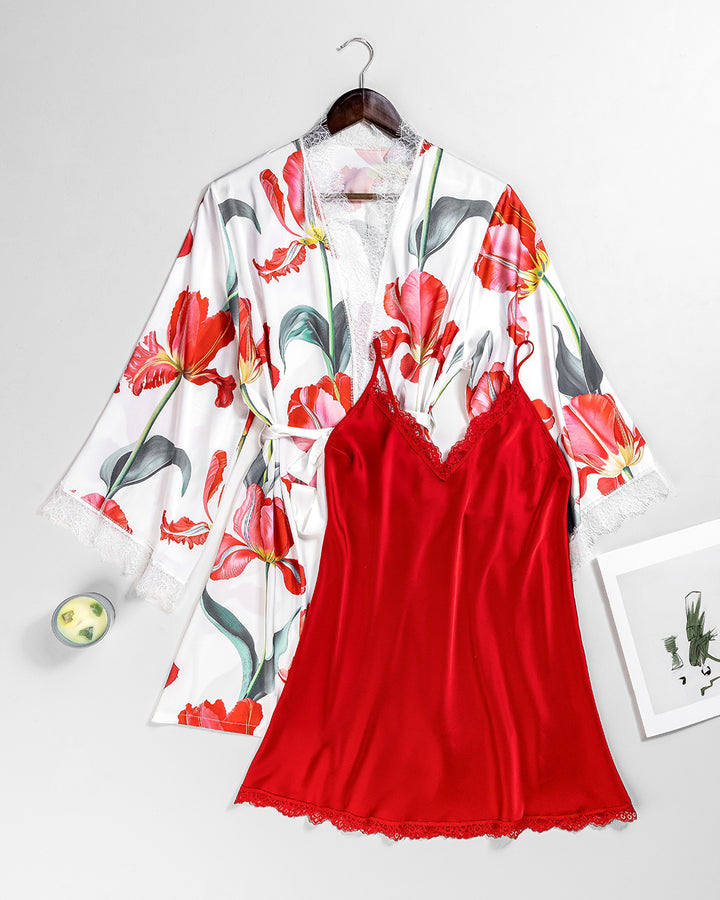 طقم روب ساتان 6161-26