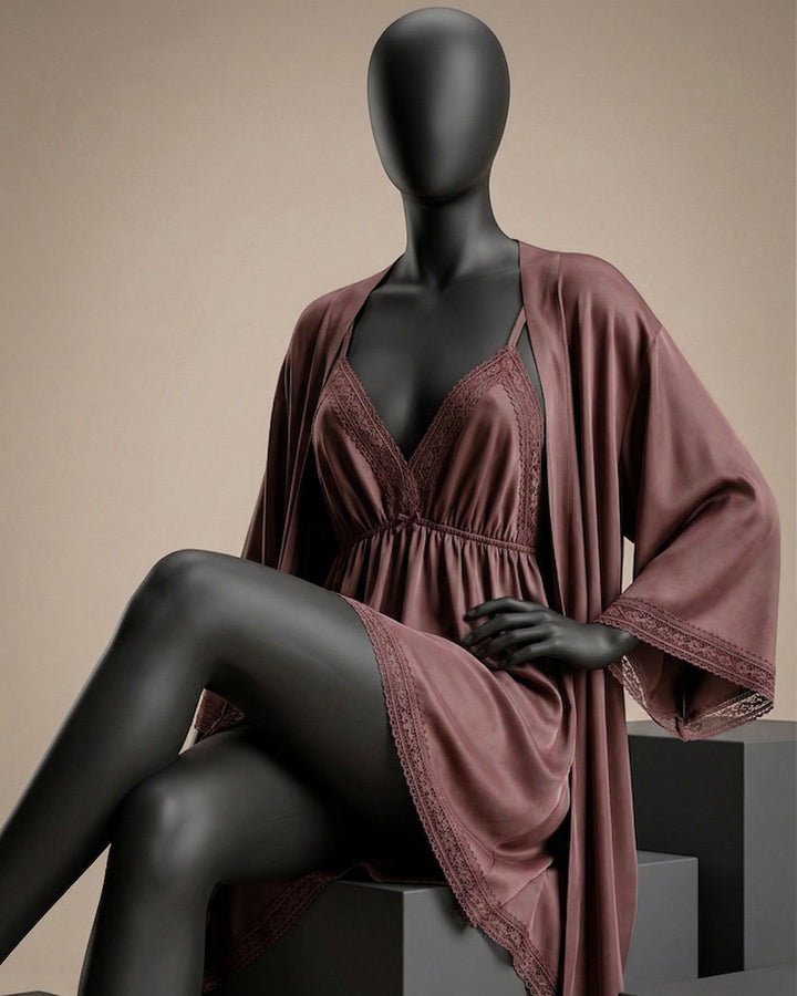 Satin Robe Set 6165-26