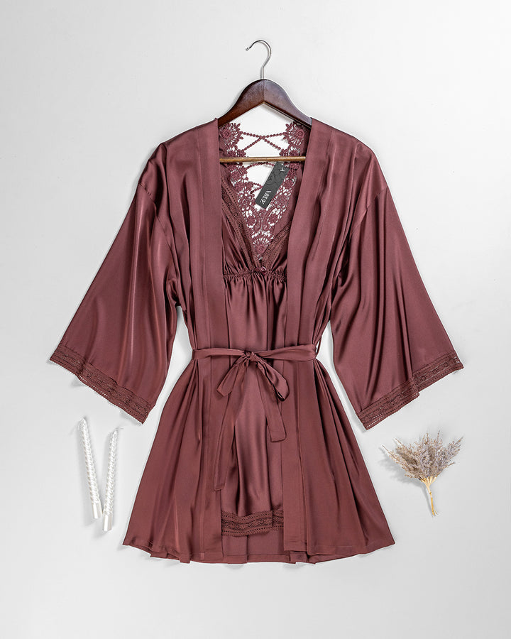 Satin Robe Set 6165-26