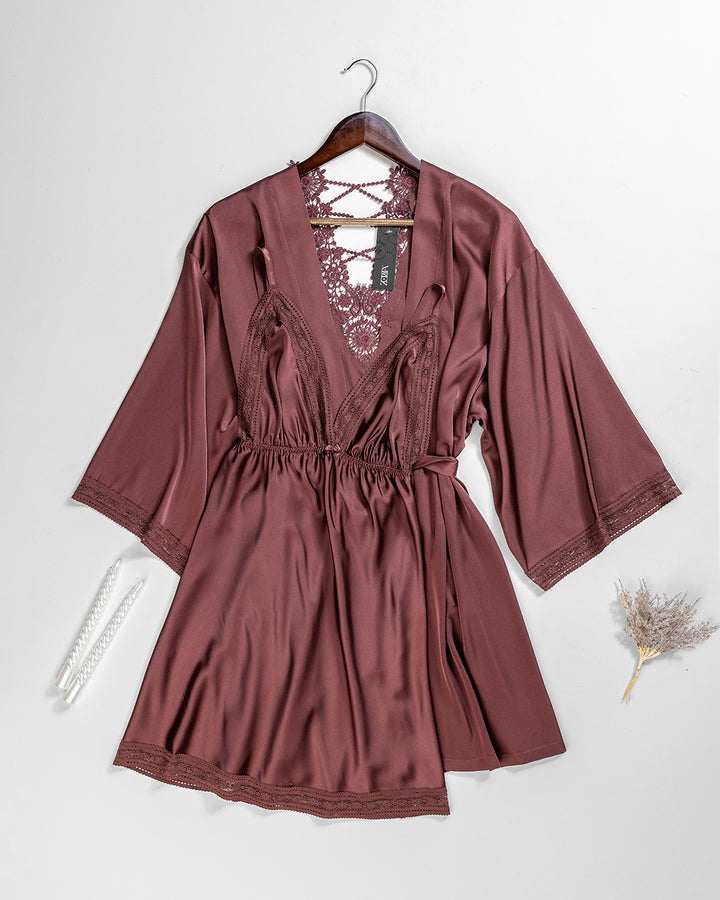 Satin Robe Set 6165-26